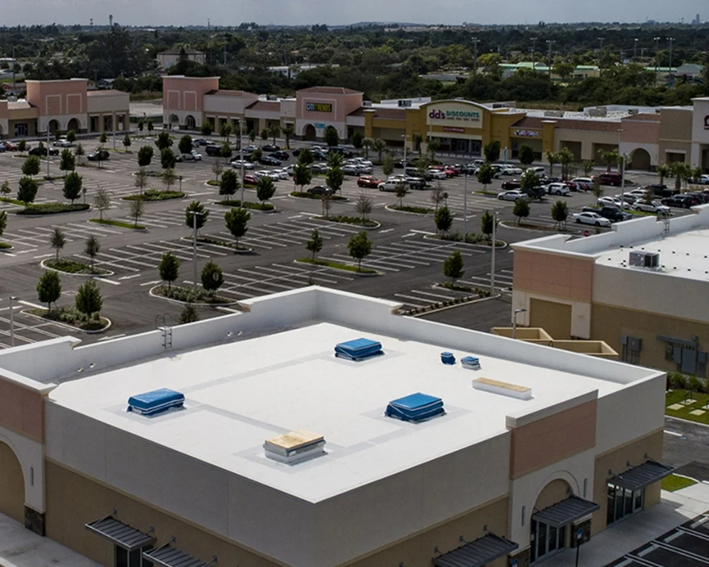 shopping center plaza parking lot