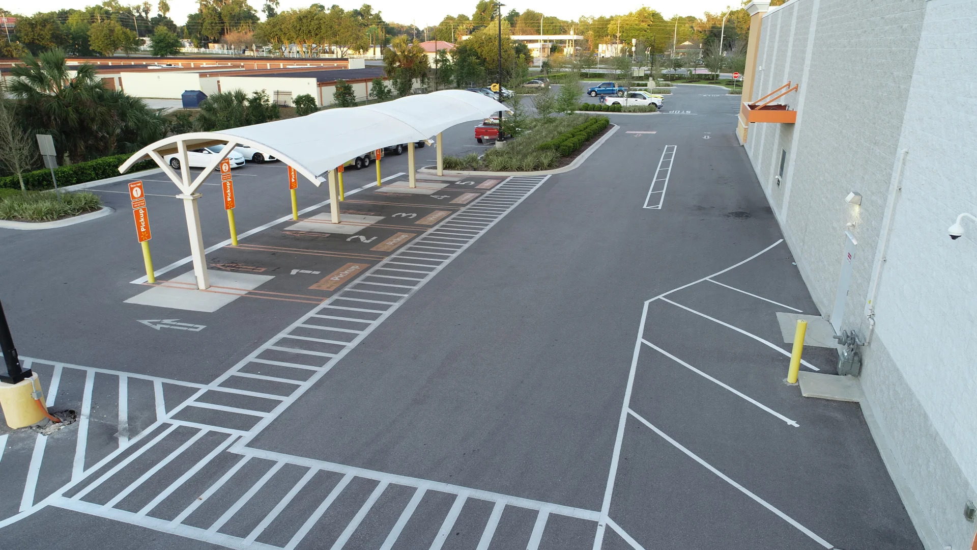 Walmart neighborhood market parking lot