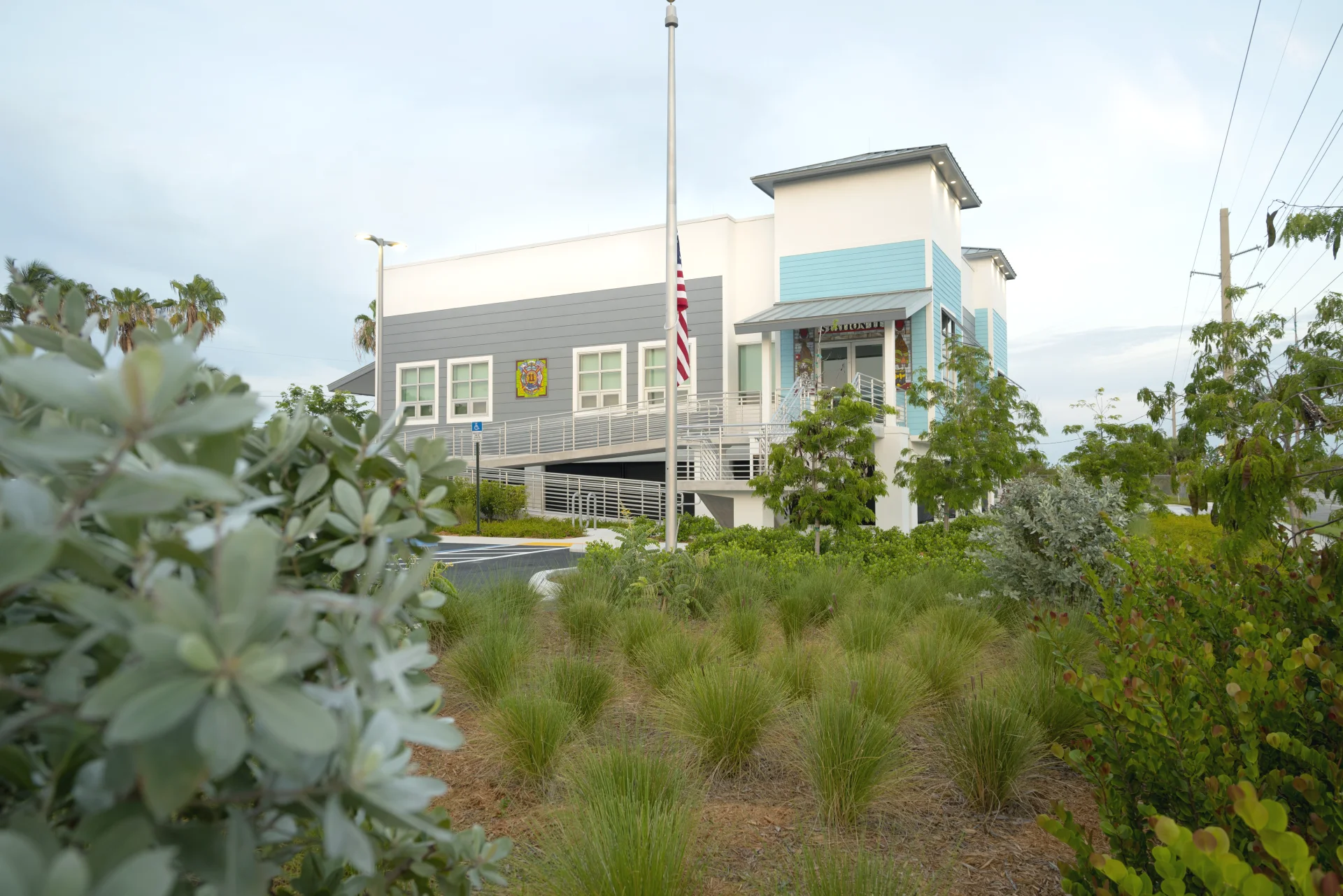 building and landscaping