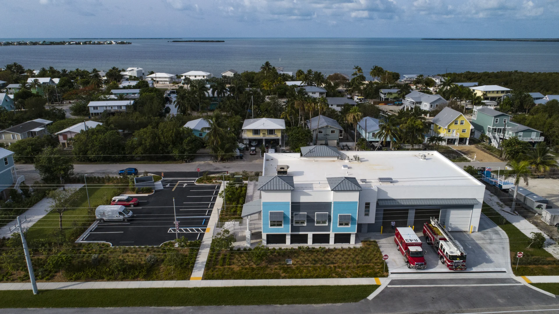 aerial of full property