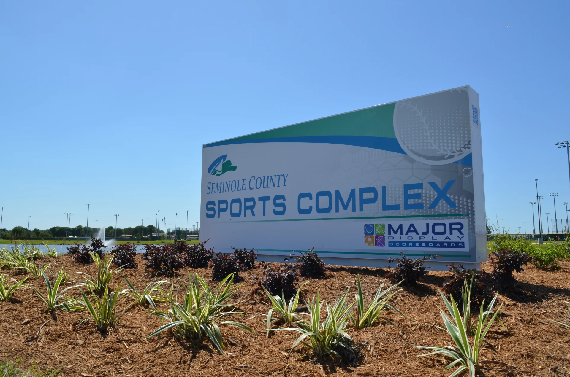 sport complex entrance sign