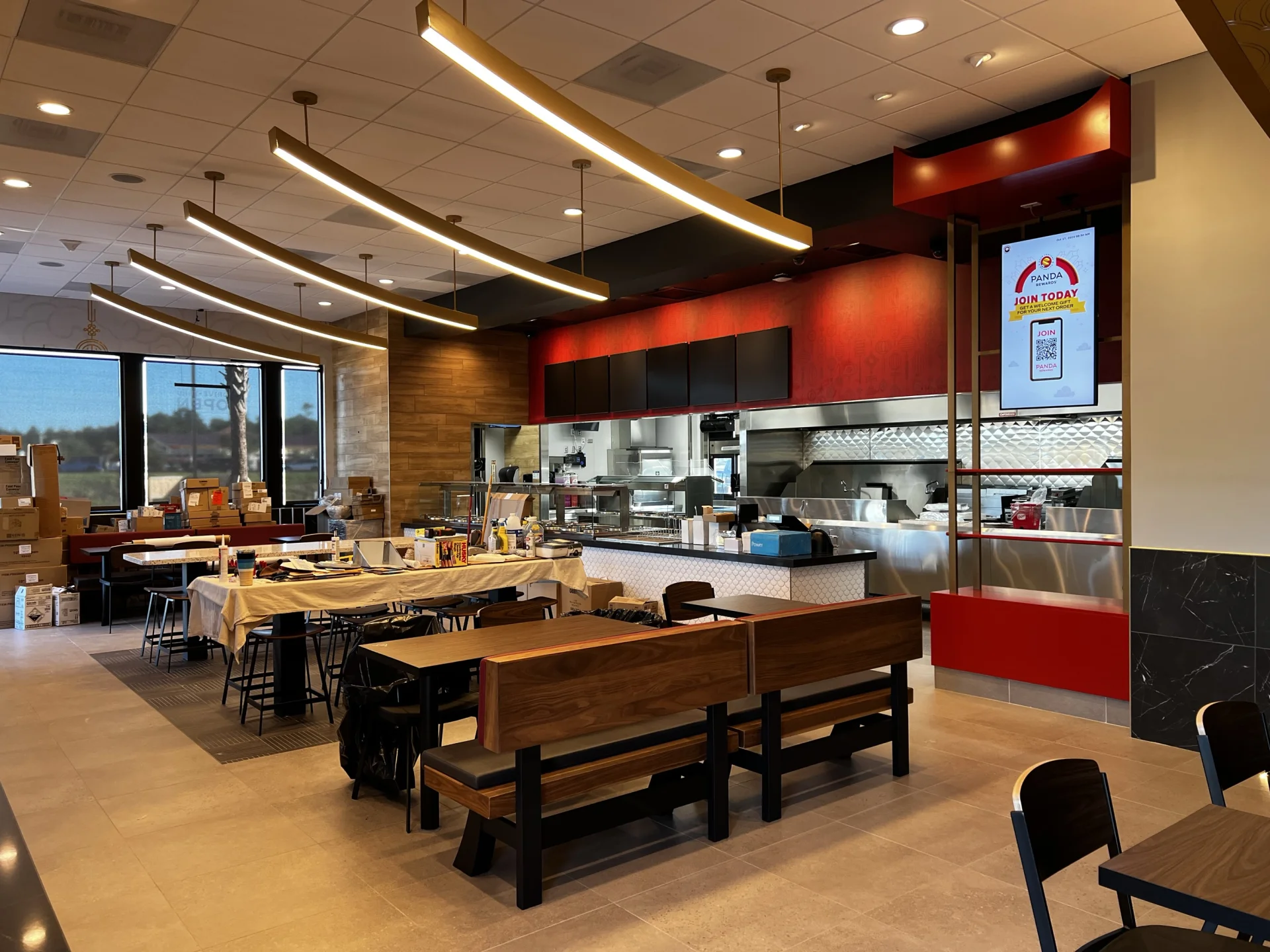 Panda Express Deltona interior dining room
