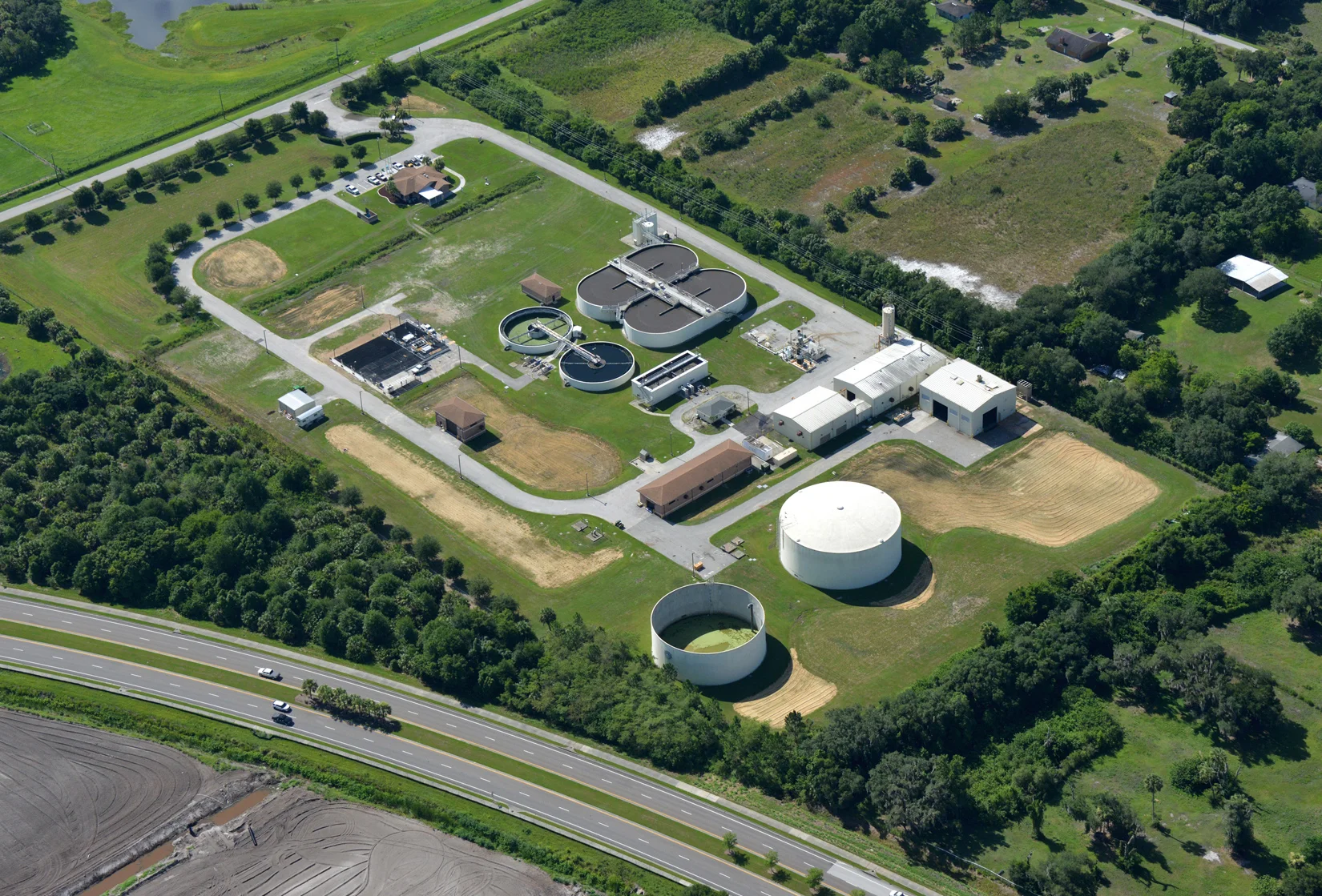 full facility aerial view