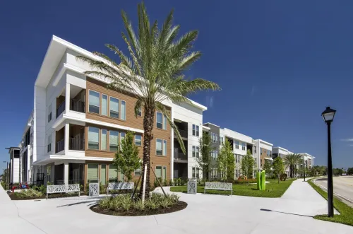 Exterior of Apartment Building