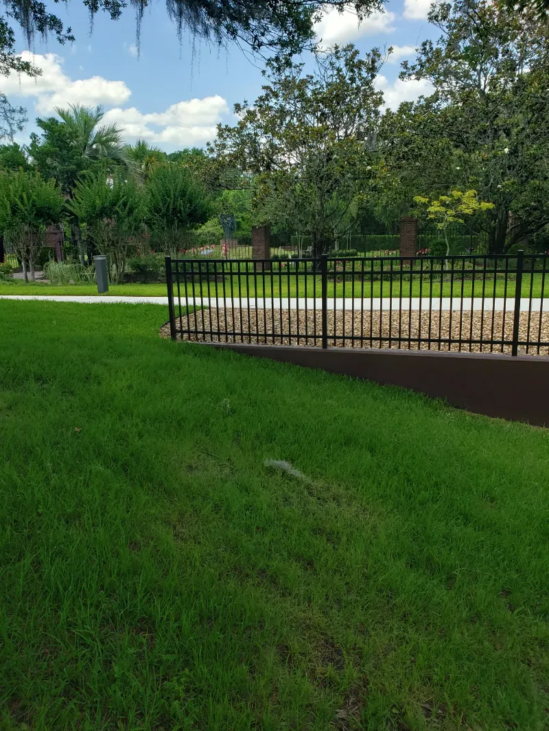sidewalk and railing